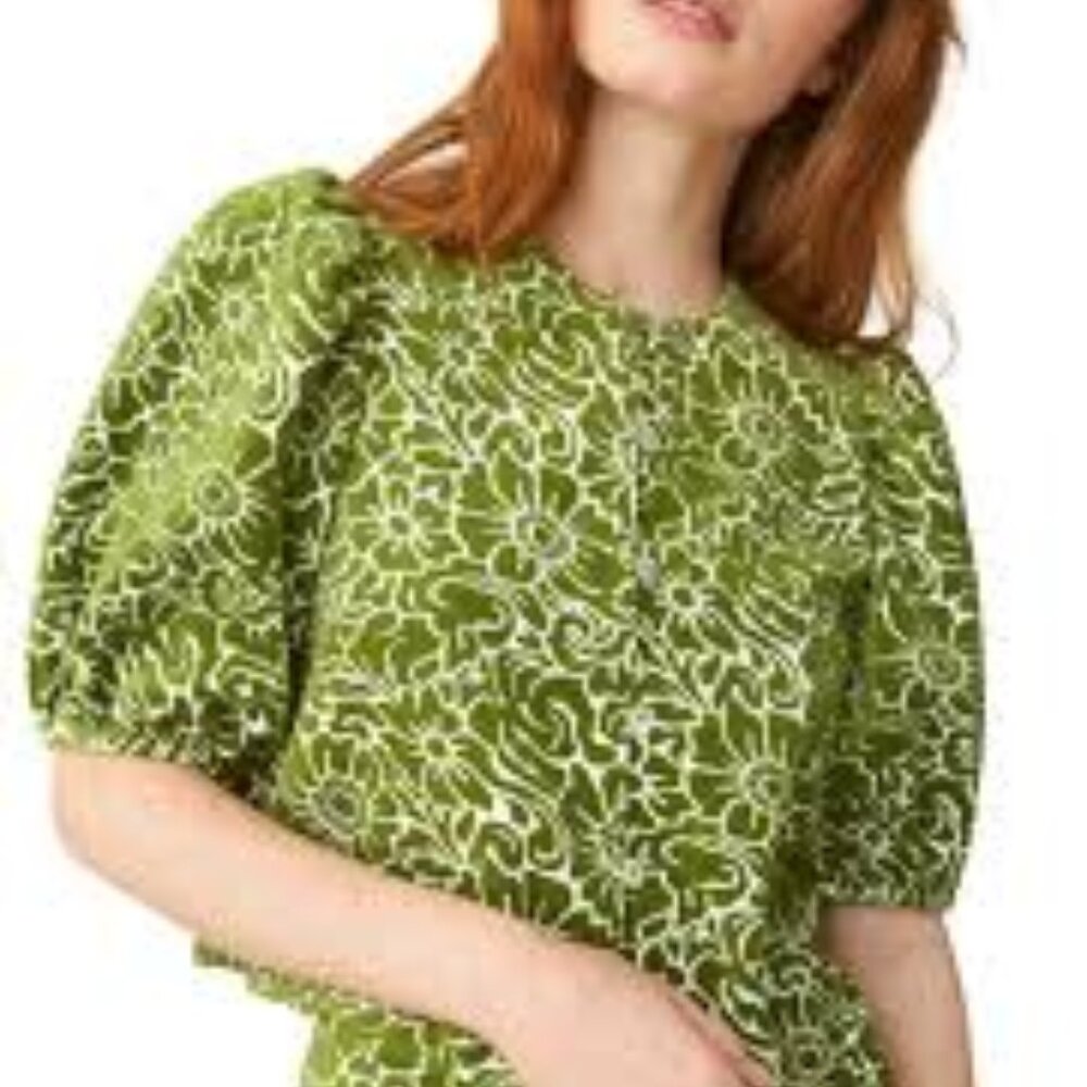 & Other Stories Floral Velvet Blouse